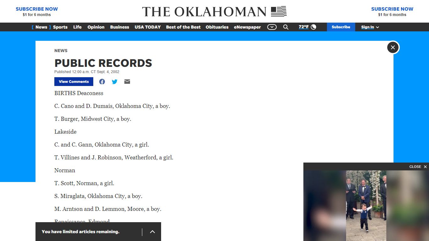 PUBLIC RECORDS - oklahoman.com